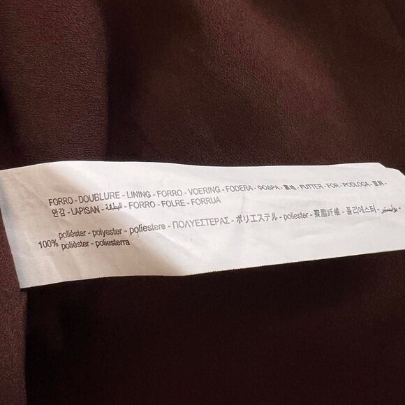 Zara Chocolate Brown Strapless Satin Mini Dress - Picture 5 of 5